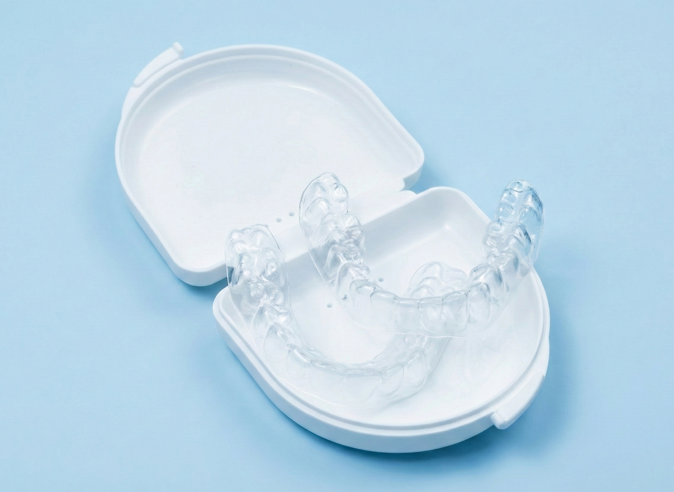 Individuelle Bleachingschienen für Ober- und Unterkiefer